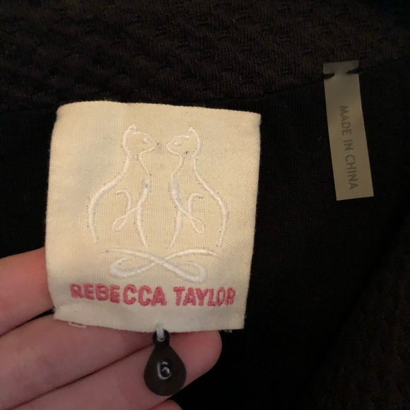 30% OFF🌟Rebecca Taylor Soft Black Peplum Jacket - Picture 6 of 9